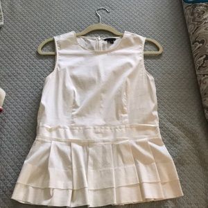 Theory papillon top, true white, size M